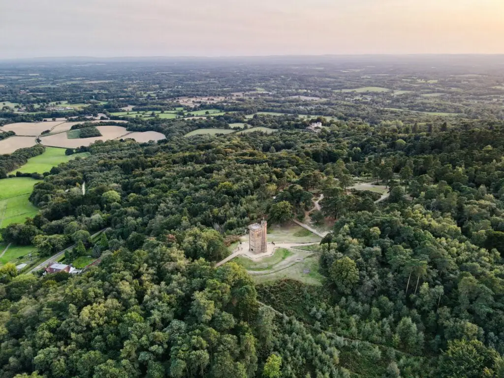 Overhead view of Surrey