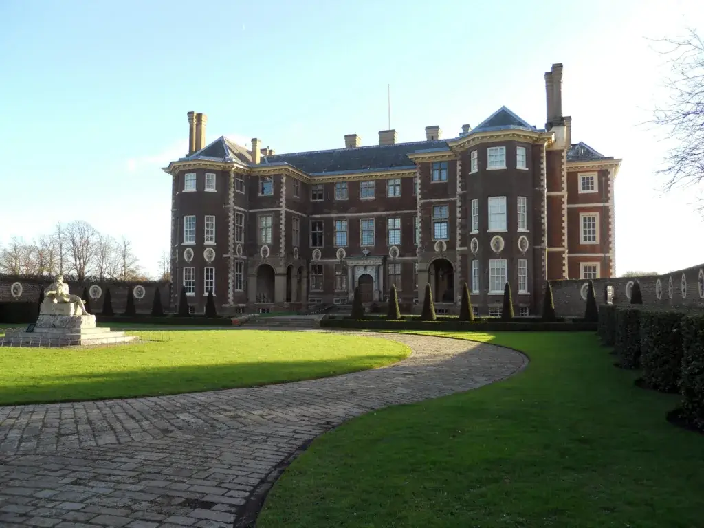 The view of a historic building in Sunbury-on-Thames, Surrey